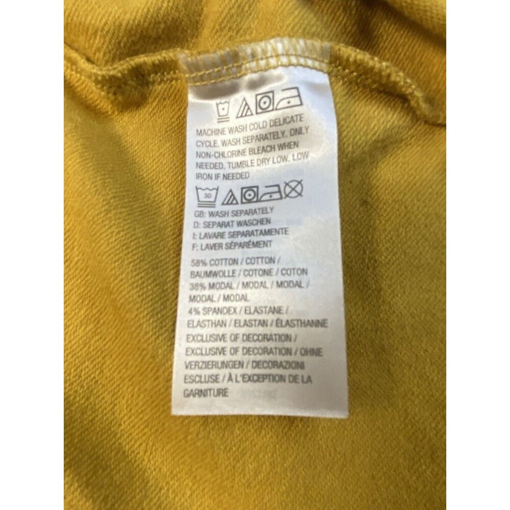 Rachel Hollis Mustard Yellow Girl Wash Your Face Lightweight Thumbholes Size L - Picture 7 of 10